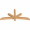 Ekena Millwork Alberta Smooth Timber Gable Bracket, Western Red Cedar, 60"W x 30"H x 3 1/2"D x 3 1/2"F, 12/12 Pitch GBW060X30X0404ALB00SWR - alternate 3